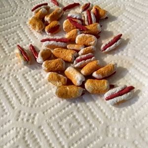 4 Handmade Miniature Toy Hot Dogs